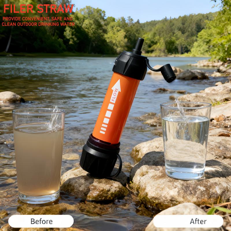 Water Purification Straw - Emergency Portable Water Purifier for Hiking