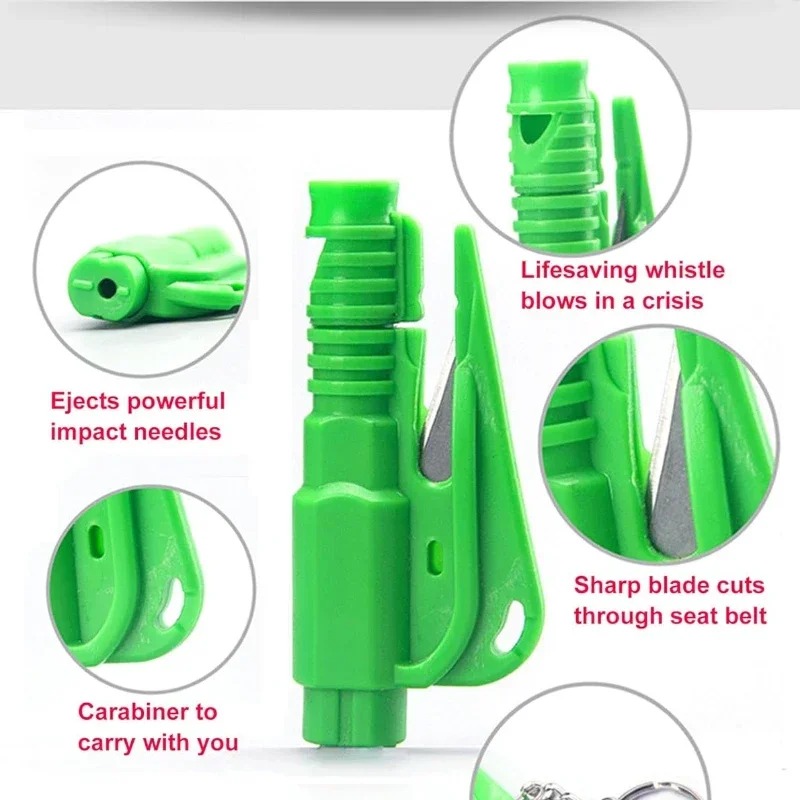1pc Mini Safety Hammer Keychai - Rescue Rope Throw 评论和价格
