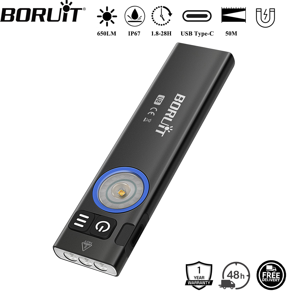 BORUiT U8 650LM EDC LED Flashl - Fishing Kit Compact 评论和价格