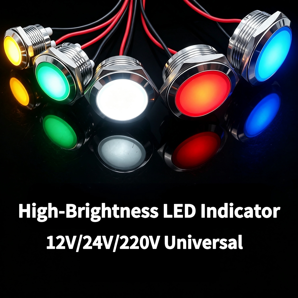 Metal LED Indicator Light 12mm - Signal Panel Orange 评论和价格