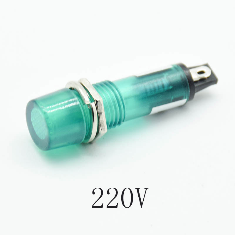 5Pcs 220V 12V 24V DC Mounting  - Signal Panel Orange 评论和价格