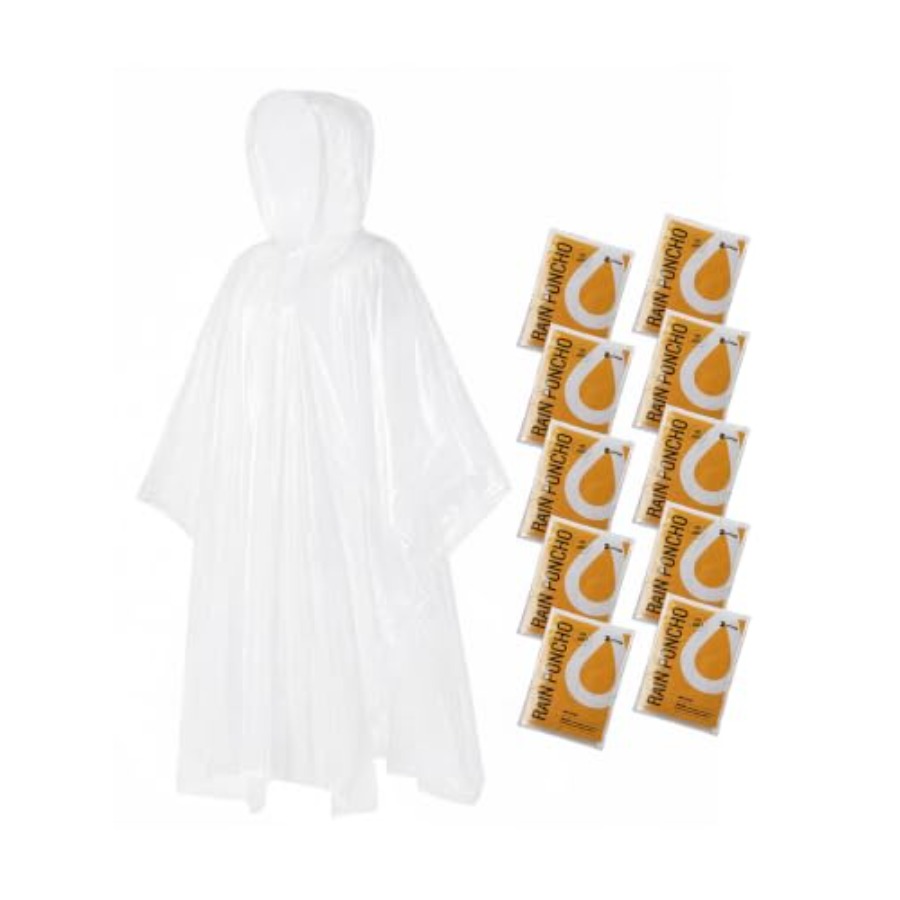 Disposable Rain Ponchos for Ad - Emergency Poncho Rain 评论和价格