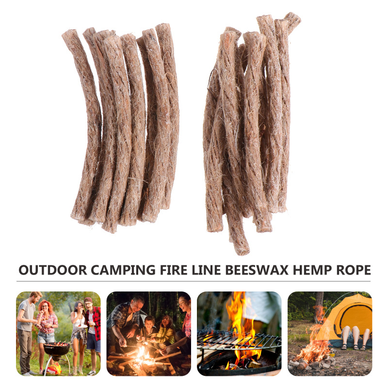 10Pcs Survival Wick Hemp Cord  - Fire Starting Kit 评论和价格