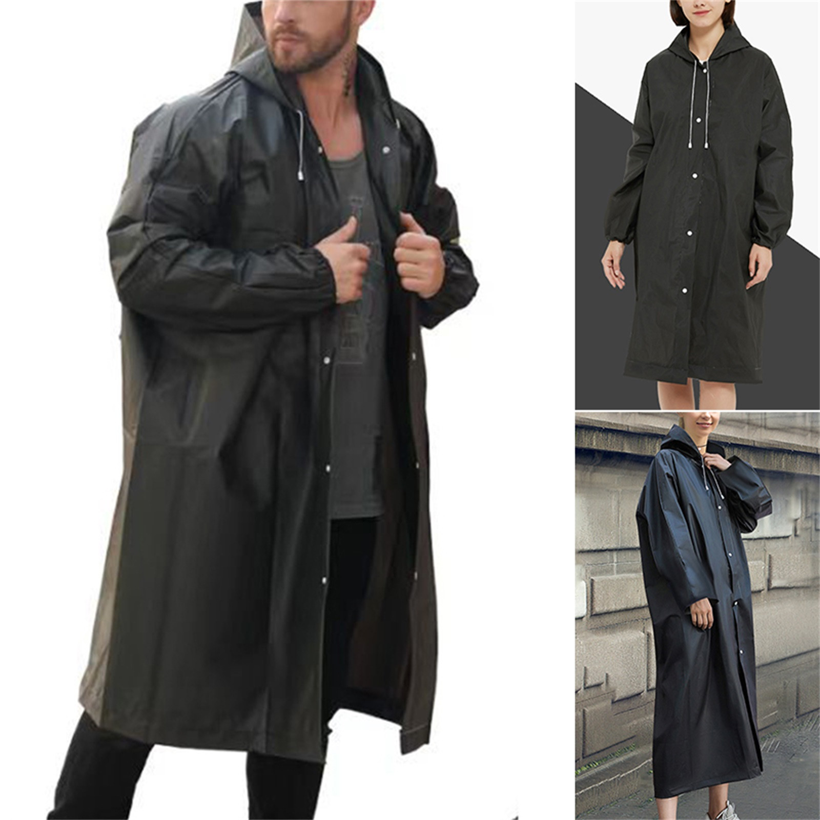 New Unisex EVC Waterproof Rain - Emergency Poncho Rain 评论和价格