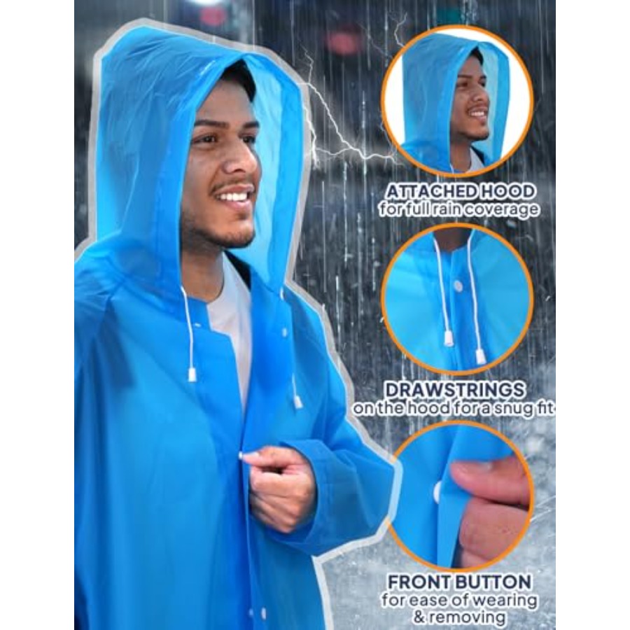 ANYOO 2-Pack Rain Ponchos for  - Emergency Poncho Rain 评论和价格