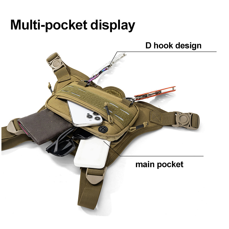 Tactical Front Chest Rig Bag V - Fishing Kit Compact 评论和价格