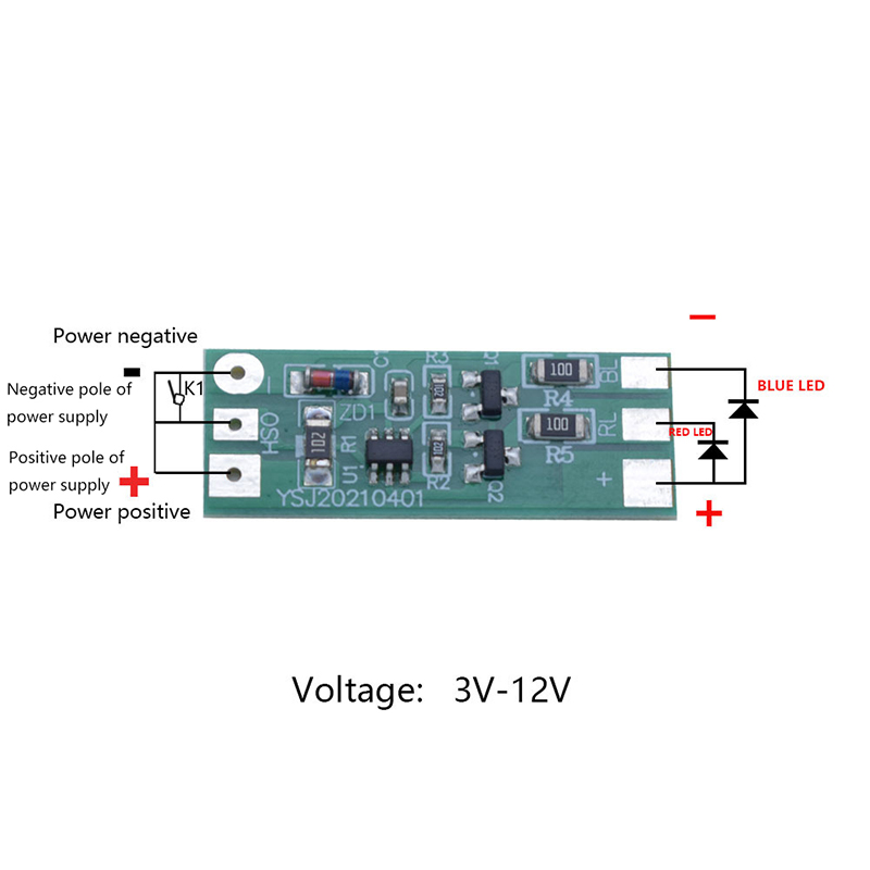 3-12V Flashing LED Light Modul - Sos Light Strobe 评论和价格