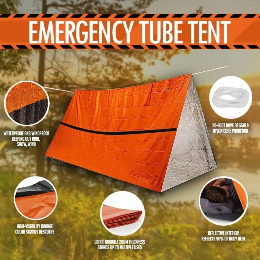 1PC Anti-rain Emergency Sleepi - Emergency Mylar Tent 评论和价格