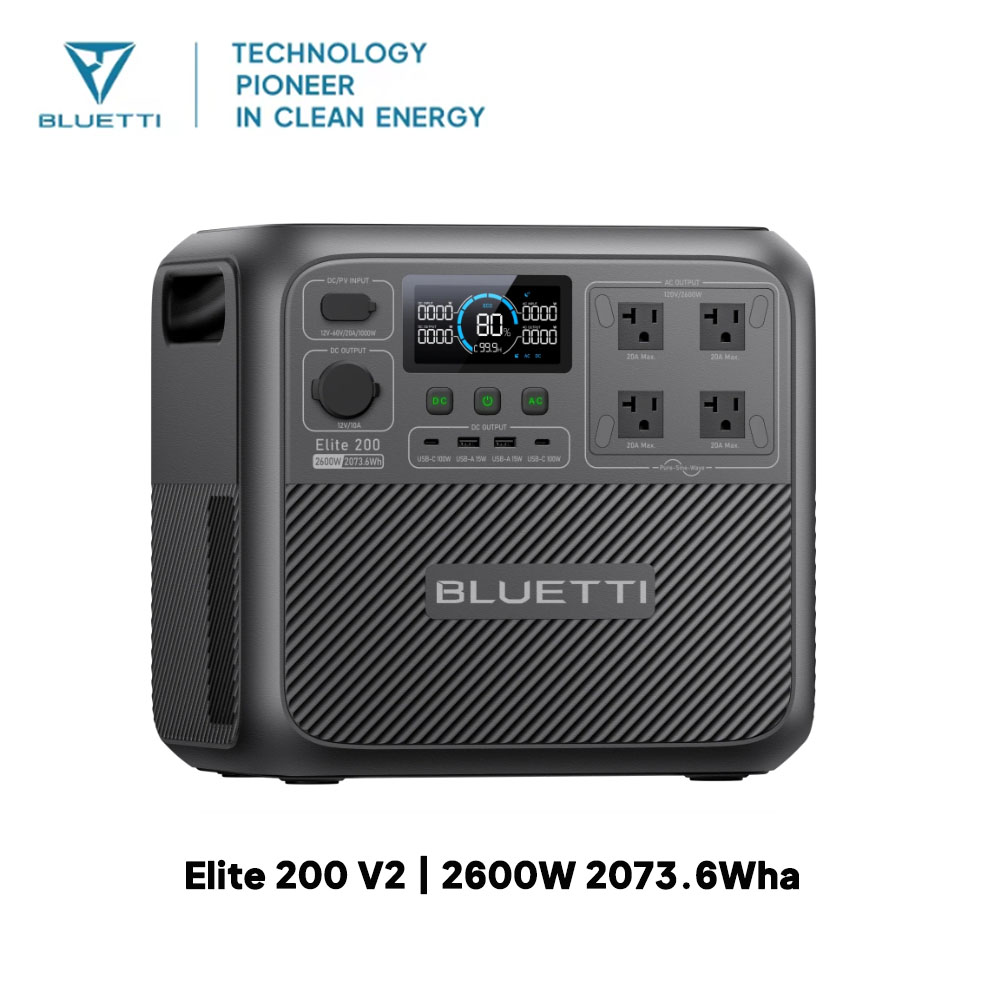 【Renew】BLUETTI Elite 200 V2 Po - Solar Emergency Charger 评论和价格
