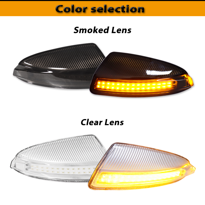 LED Dynamic Turn Signal Light  - Signal Panel Orange 评论和价格