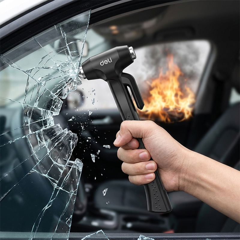 DELI Portable Car Safety Hamme - Rescue Rope Throw 评论和价格