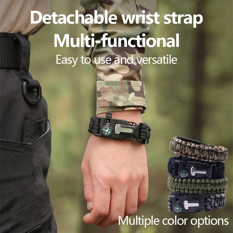 Five in One Compass Bracelet w - Fire Starting Kit 评论和价格