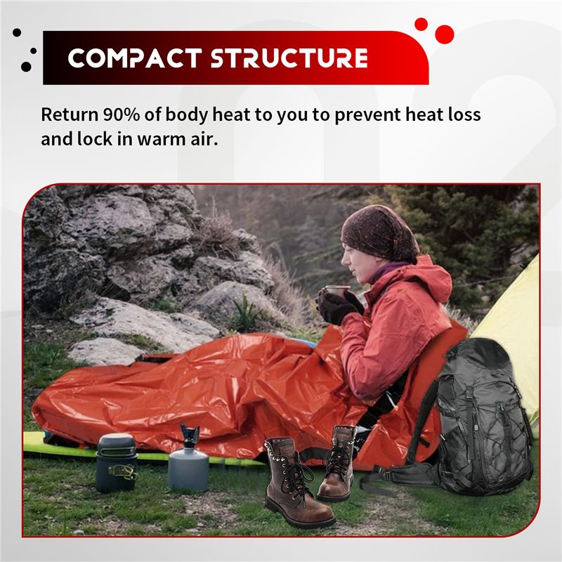 【STOCK】Emergency Sleeping Bag  - Bivy Bag Emergency 评论和价格
