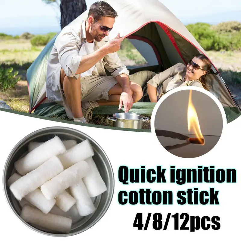 12pcs Outdoor Camping Paraffin - Fire Starting Kit 评论和价格