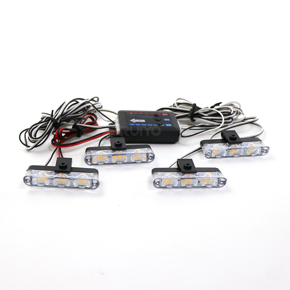 4x 3 LED Grill Car LED Strobe  - Sos Light Strobe 评论和价格